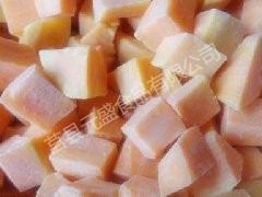 IQF sweet potato dice