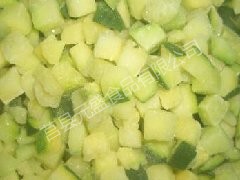 IQF zucchini dice